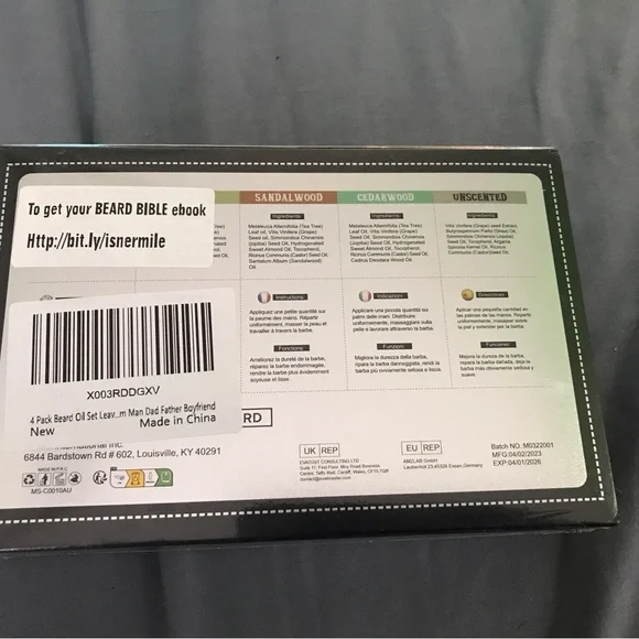 Isner Mile 5 Pack Beard Oil Beard Care - Picture 2 of 2